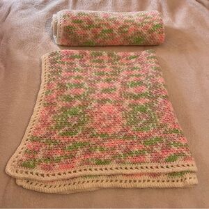 Hand made crochet baby blanket